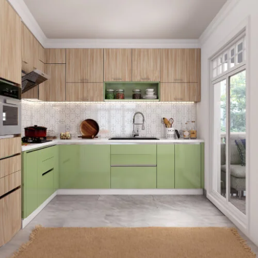 an L shaped contemporary kitchen design